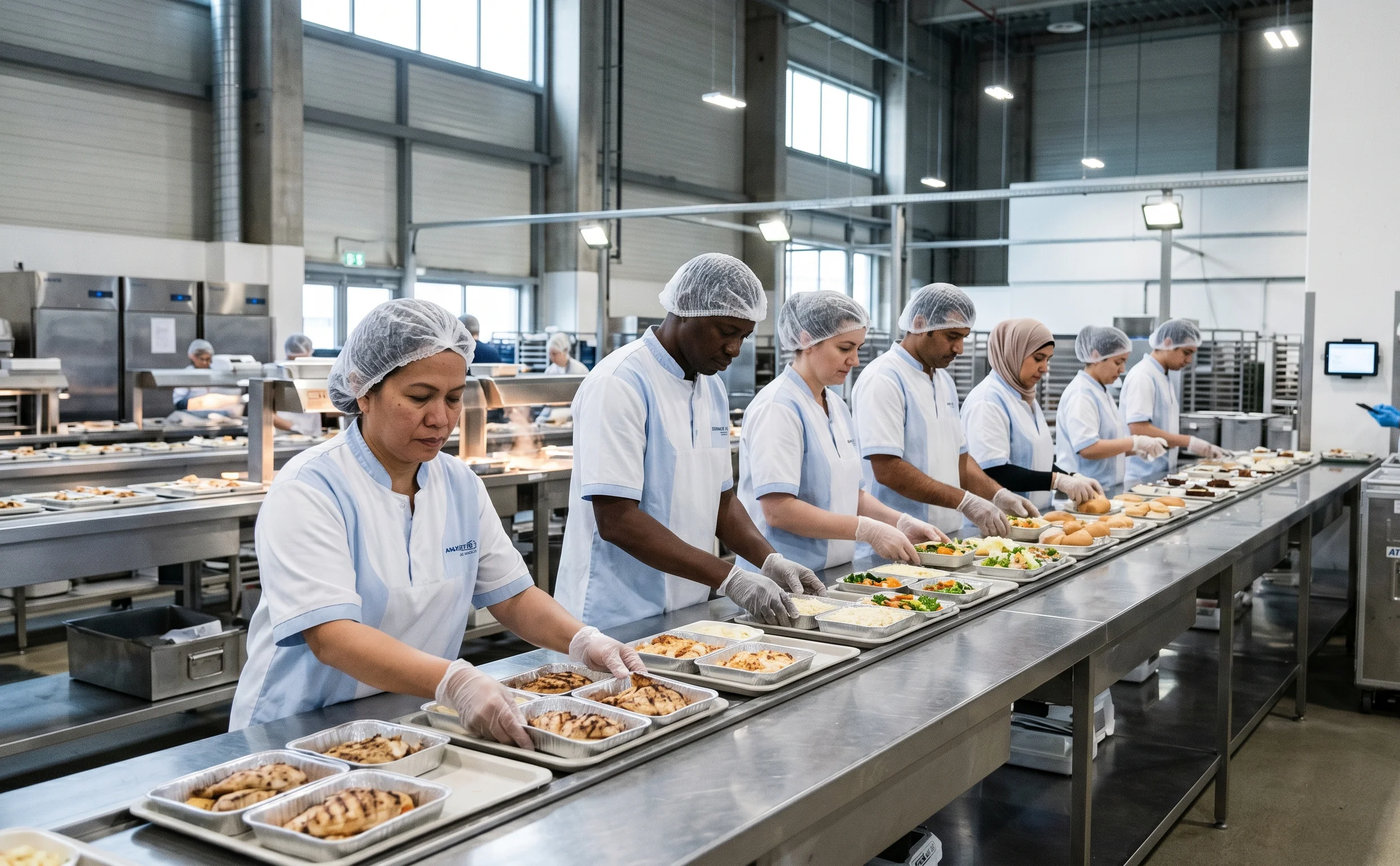 Team coordination on the production line in airline catering: HACCP self-controls during shift operations
