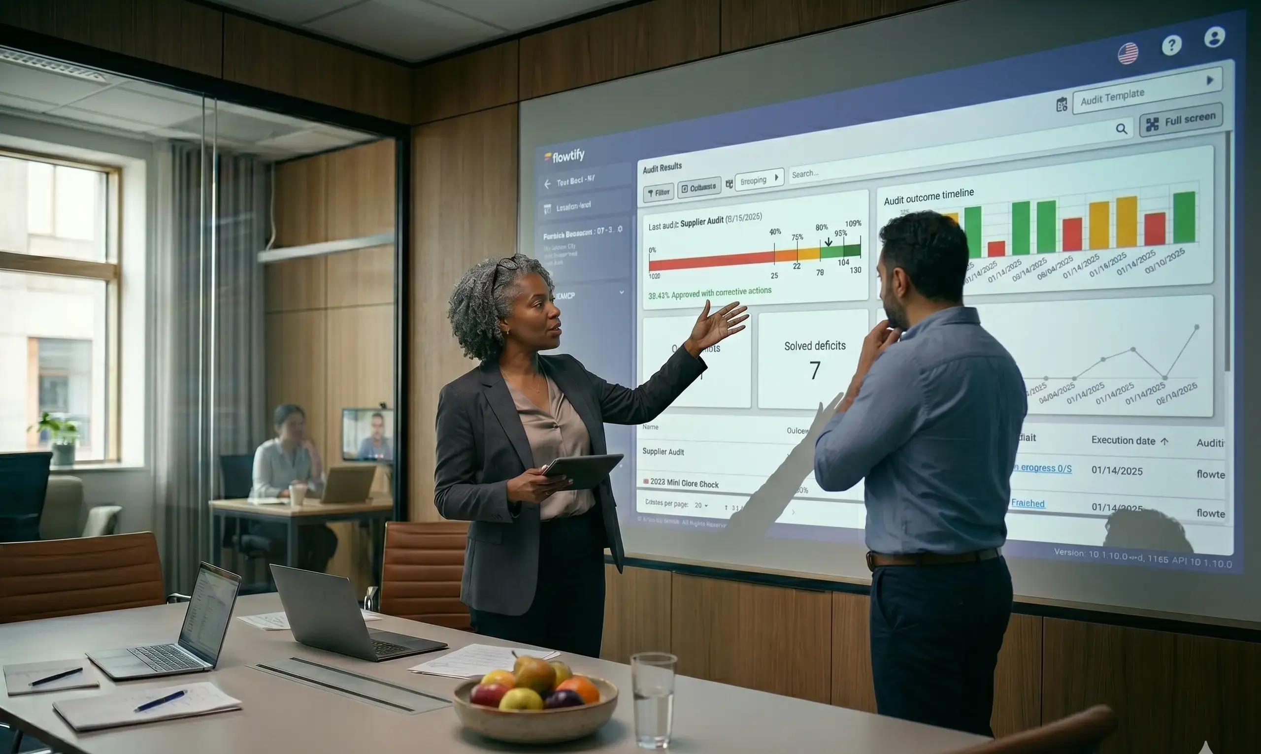 Audit trend analysis at headquarters quality management