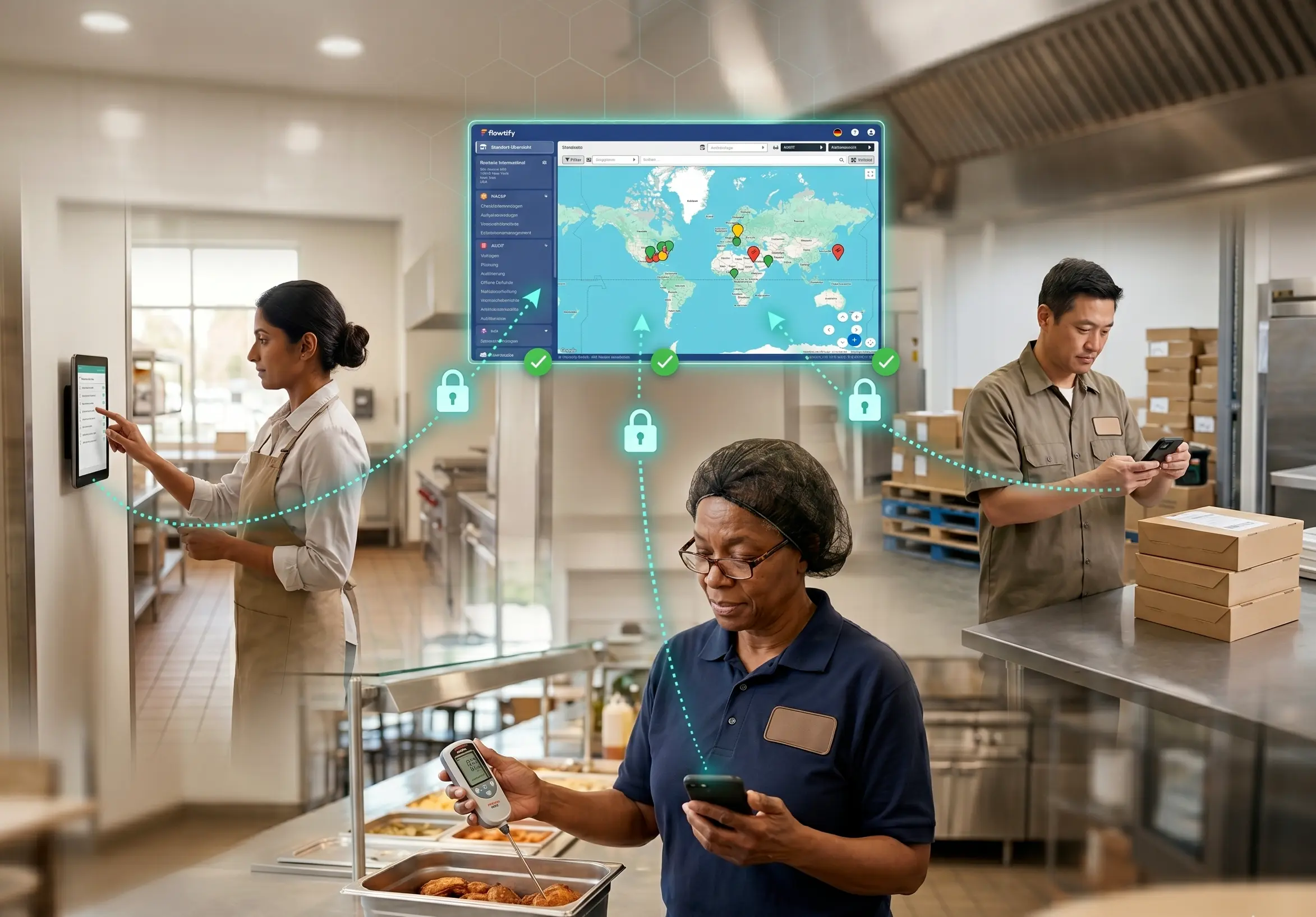Digital quality control across multi-site food service operations: overview of locations and key metrics