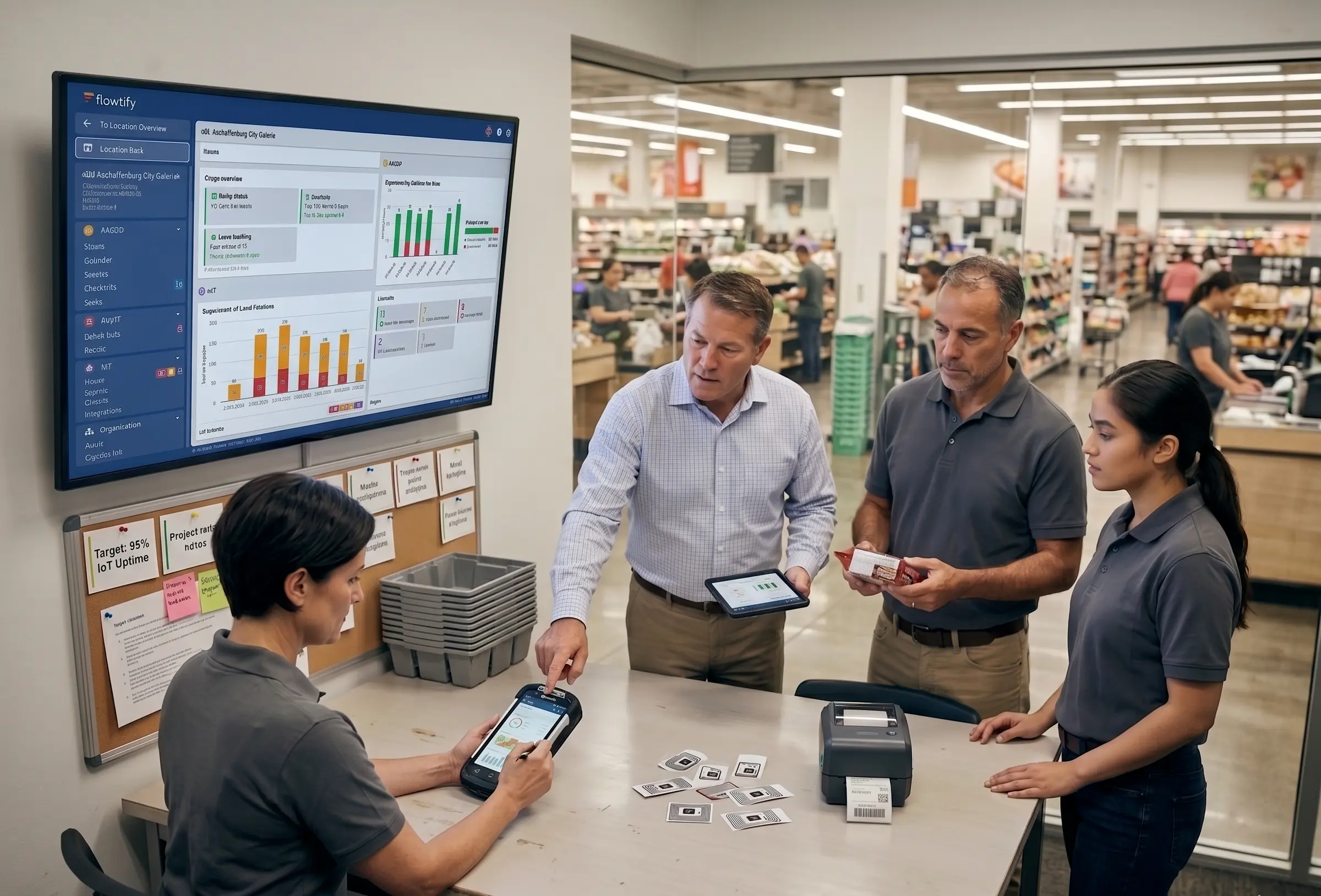 Central platform for steering quality and processes across multiple locations