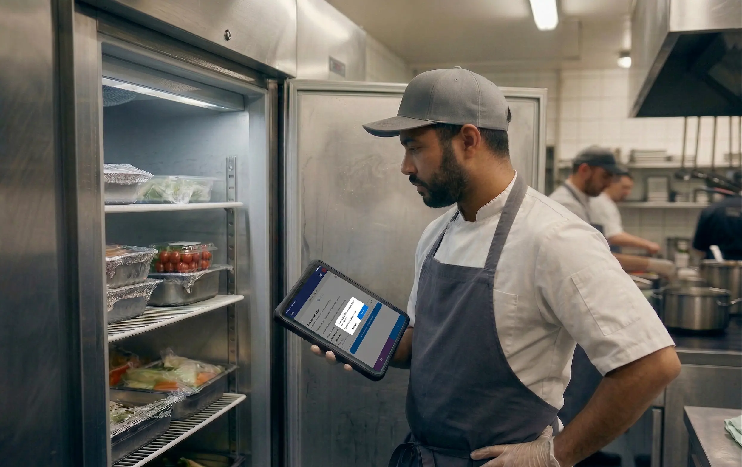 Quality control in live operations: deviation identified on site and entered into system